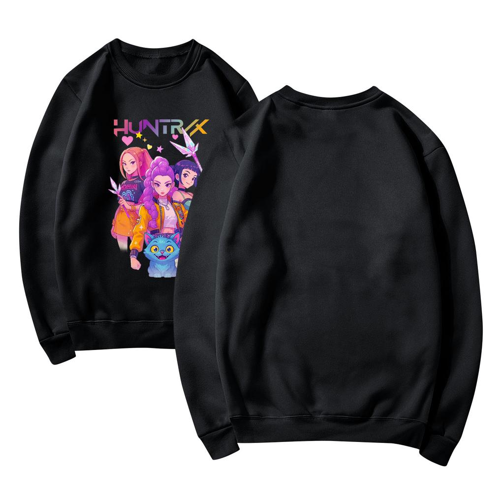 Women's Fashion Casual Long Sleeve Printed Round Neck Sweatshirt Top