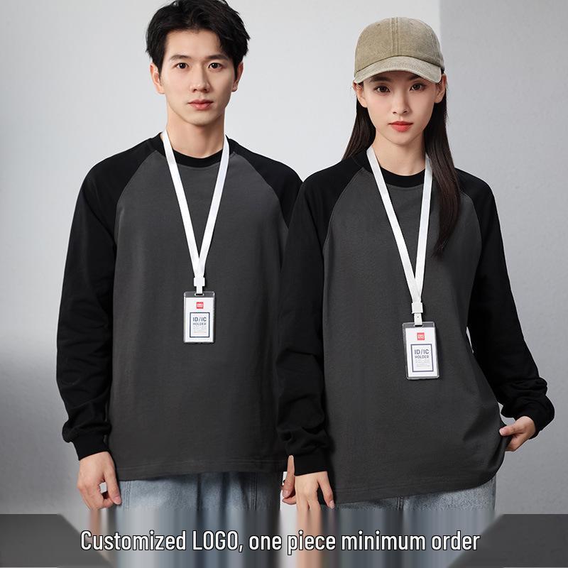 Pure Cotton Long Sleeve Staff Uniform Sweatshirt for School and Catering Services