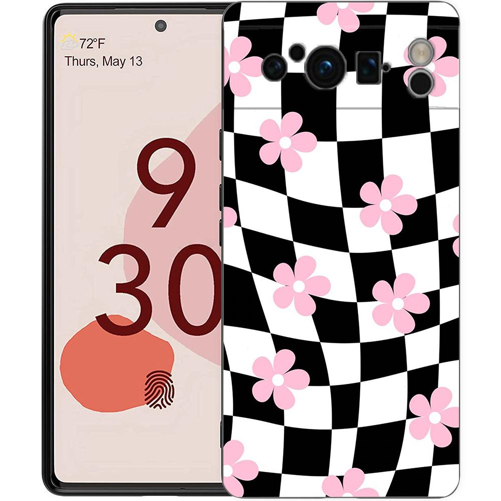 

For Google Pixel 10 Pro Phone Case Pixel 9 Pro XL TPU Case Pixel 8 Pro 9A 8A 7A 7 6A 6 Pro Soft Cover Checkerboard chess board Pixel 8A