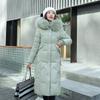Winter Cotton-Padded Puffer Parkas Women Long Thicken Warm Hooded Coat Zipper Down Cotton Coat Plus Size