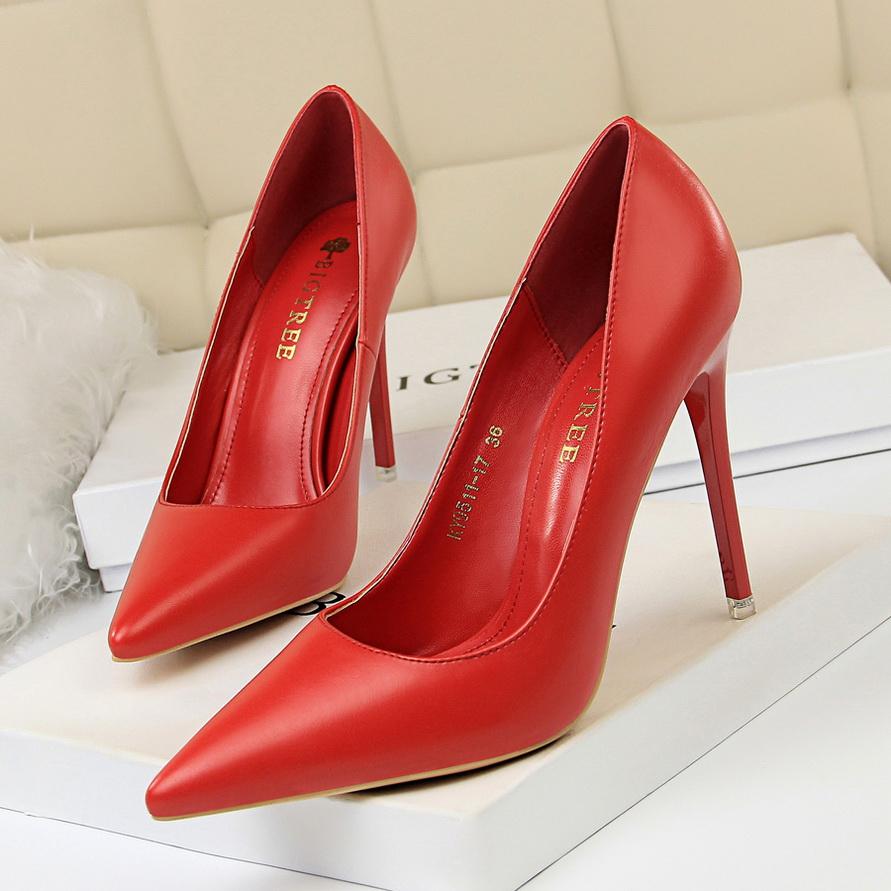 Fashion 2025 Women 10.5cm High Heels Pumps Lady Wedding Bridal Scarpins Stripper Low Heels Plus Size Fetish Party Blue Pink Shoes