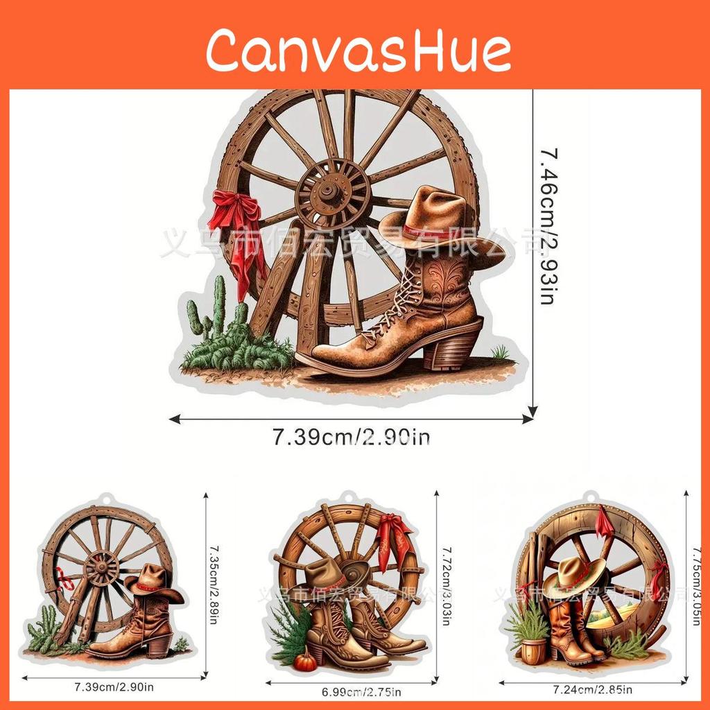 Customizable Cartoon Style Acrylic Boot And Hat Car Interior Mirror Decoration