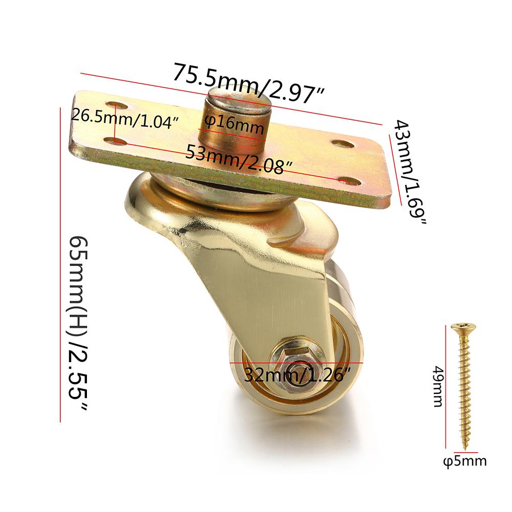 Piano Casters Piano Furniture Wheels Wear-Resistant Sliding Caster Wheel Rust-Proof for Upright Piano Furniture