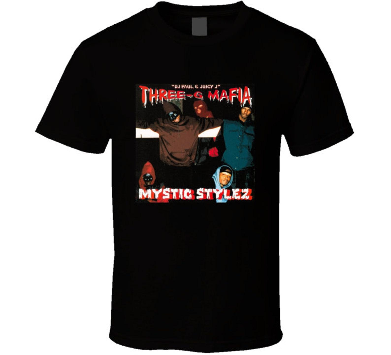 New Three Six Mafia Black Tshirt Size S- 2XL XL