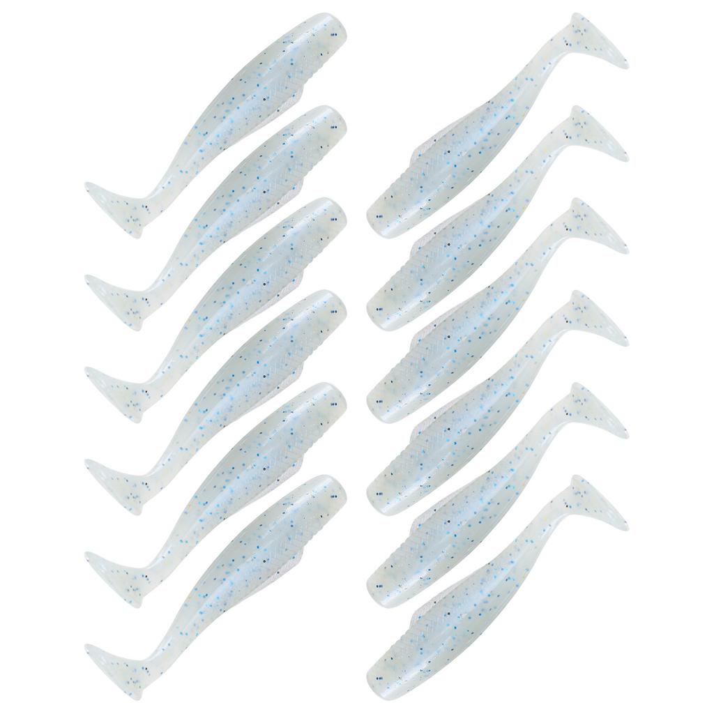 2Set 6pcsSet Artificial Simulation Solf Silicone Fishing Lure Soft Bait T Tail Accessory6#