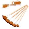 Fan-Shaped Oil and Acrylic Paint Brush Set - Wooden Handle for Art Training