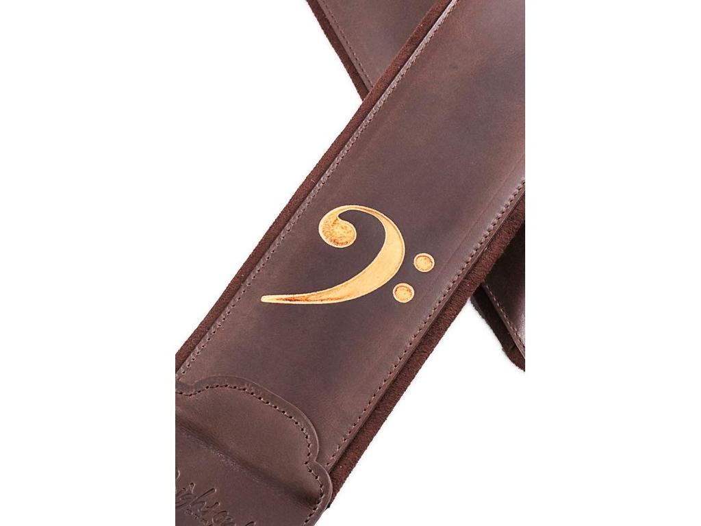 STRAPS 8cm Brown RightOn! Guitar/Bass Strap, Wide, 98-153cm Long, FAKEY,