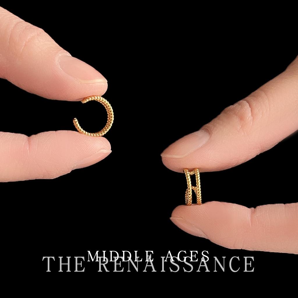 Ветер личность двухслойные геометрические гвоздики для козелка нишевые накладные серьги темпераментные серьги