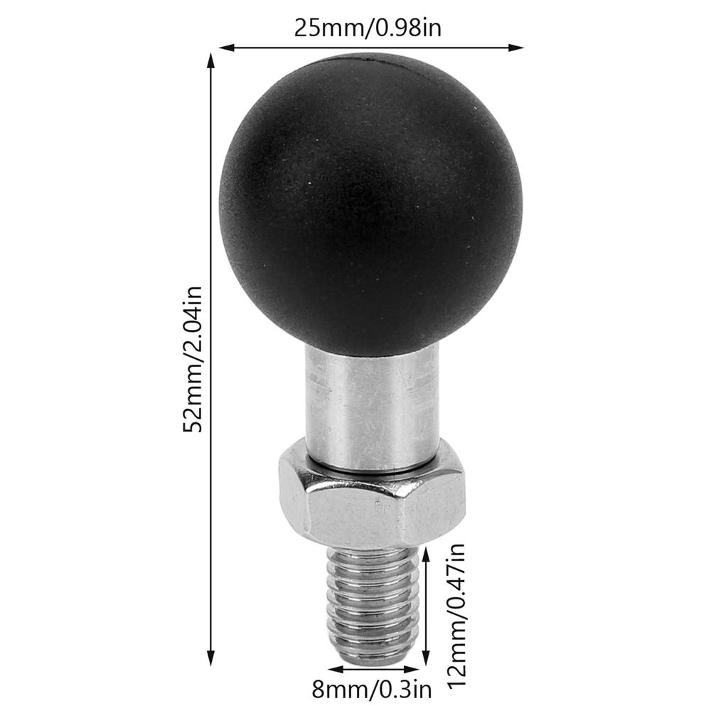 Motorcycle Rear View Mirror   Head Bracket Right Handed Thread Rustproof   Accessory