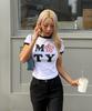 Mitayuseu Flower Ringer Crop T-Shirt [White]