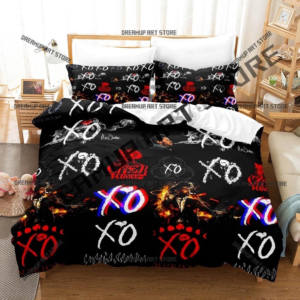 Fashion XO Hurry Up Tomorrow The Weeknd Bedding Set Single Twin Full Queen King Size Bed Set Kids Bedroom Duvetcover Set