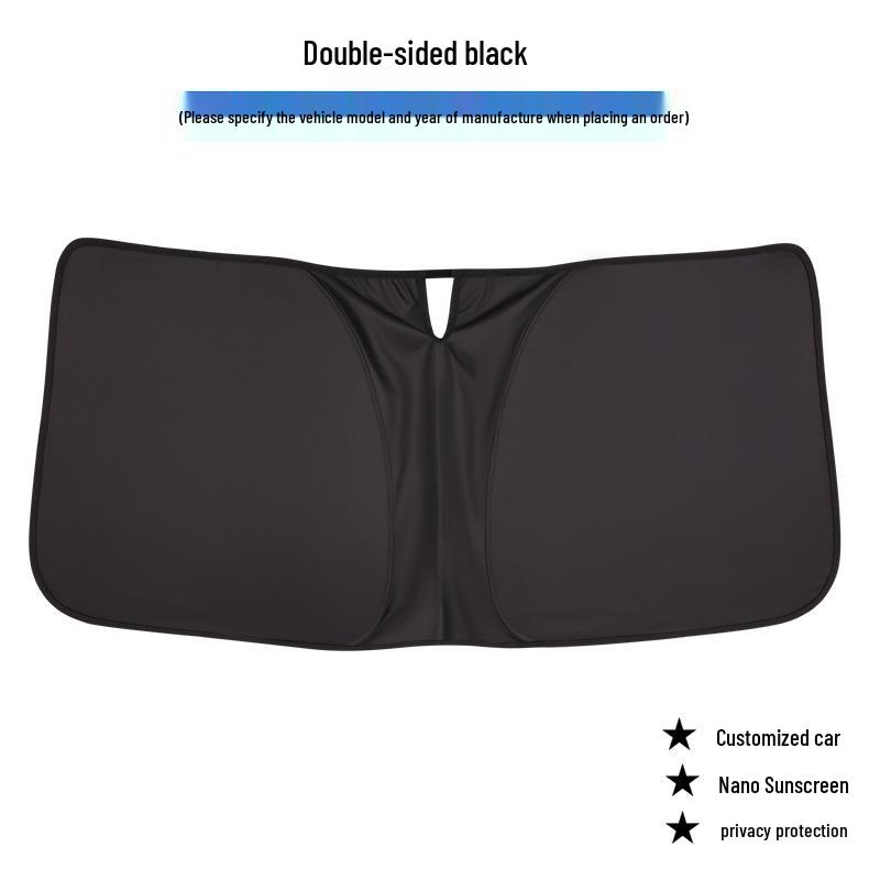 Ford Raptor F150 Sunshade: Magnetic Front/Rear & Side Window Heat Protection Curtains.