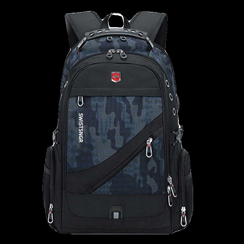 

Backpack Schoolbag Male Junior High School Student Burden Reduction Spine Protection Middle School Student Large Capacity High School Student Backpack Camouflage Gray small size (15 inches)