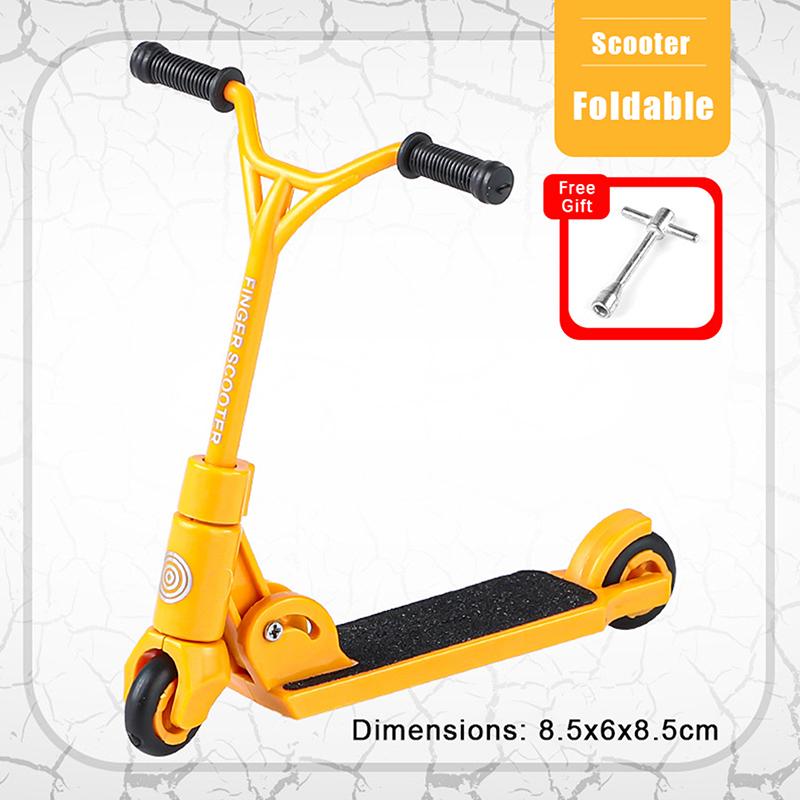 Kids Creative Finger Scooter Kick Scooter Finger BMX Foldable T-type Finger Scooter With Brake Educational Toys