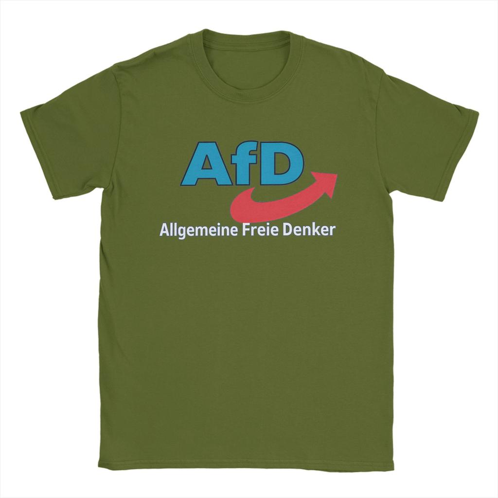 T-shirt da uomo Alternativa AFD Germania T-shirt Moda Estive Vintage Stampate 100% Cotone Top Taglie Forti 6XL
