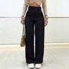 Ladies'  Color Casual Fashion Double Breasted Pocket Pants