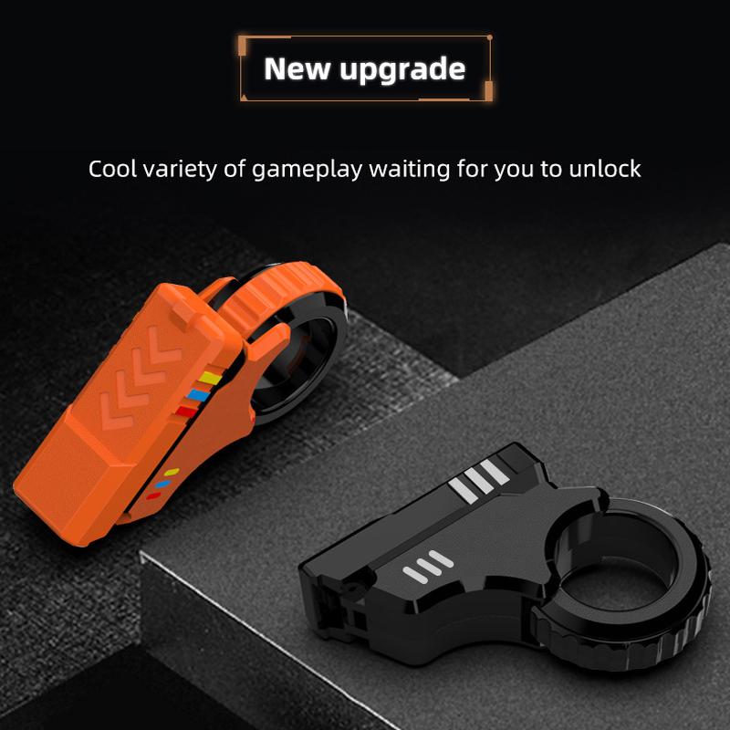 3D Printed Fidegt Toys Rotary Finger Sliders Fidget Toy Offi Pressure Relief Slider Ratchet Finger Fidget Fingertip Textured