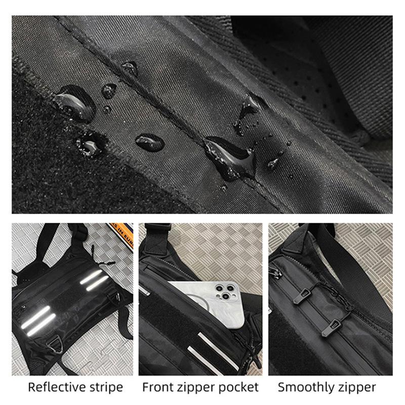 Climbing Molle Chest Bag Multifunctional Tactical Vest Adjustable Running Rig Pouch Outdoor Camping Cycling Hiking Fanny Pack