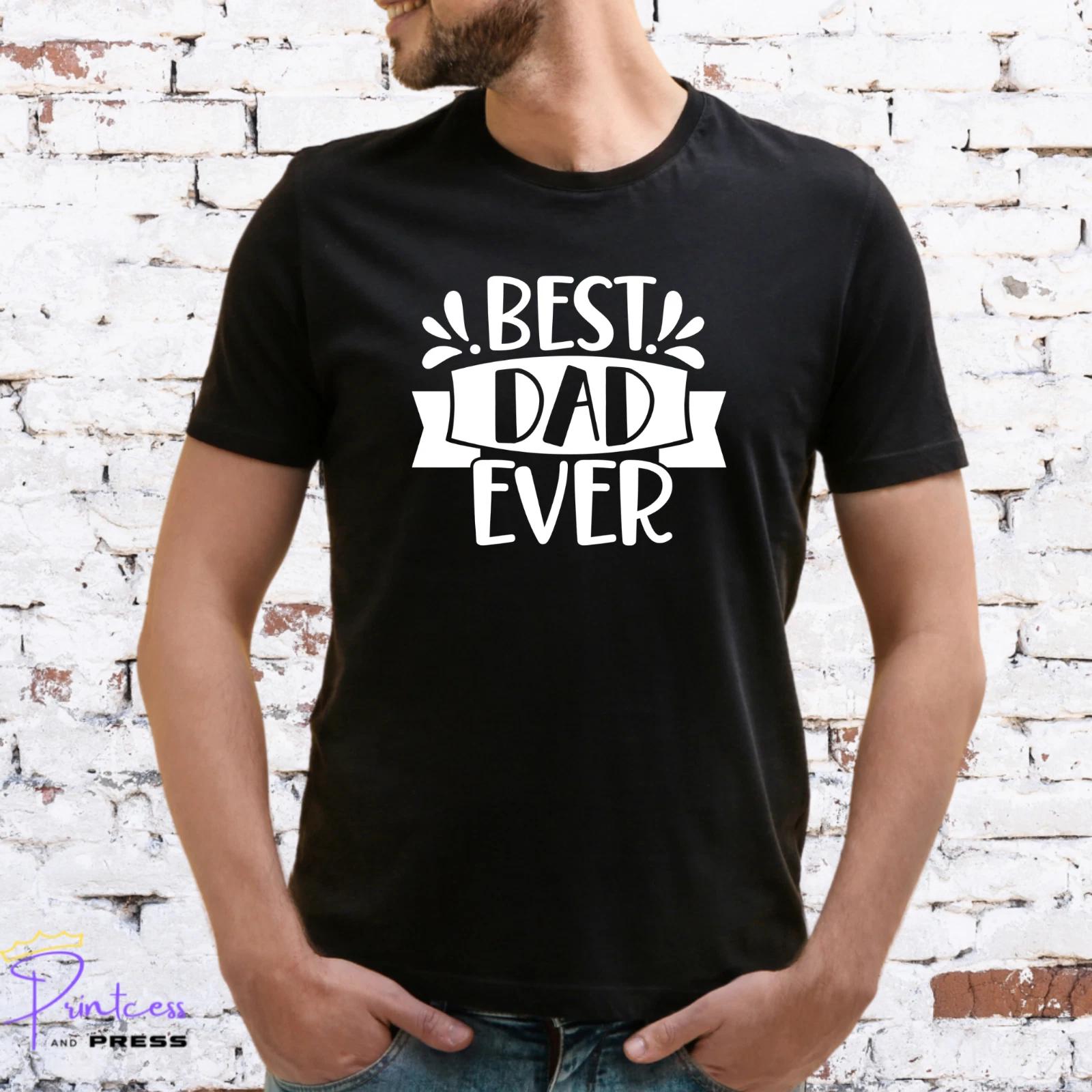 BEST DAD EVER T-SHIRT, Gift for him, XMAS GIFT, Various colour prints M