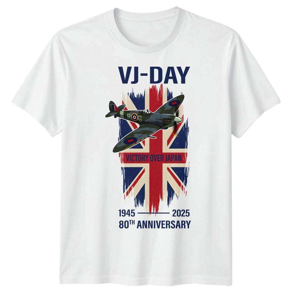 

День Победы над Японией 80-я годовщина Вторая мировая война Спитфайр Мужская Женская Графическая футболка 4XL