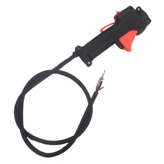 Handle Switch Durable Freely Retractable Strong Sturdy Stable Good Compatibility Plastic Grass Trimmer Throttle Control Handle with Switch for Garden