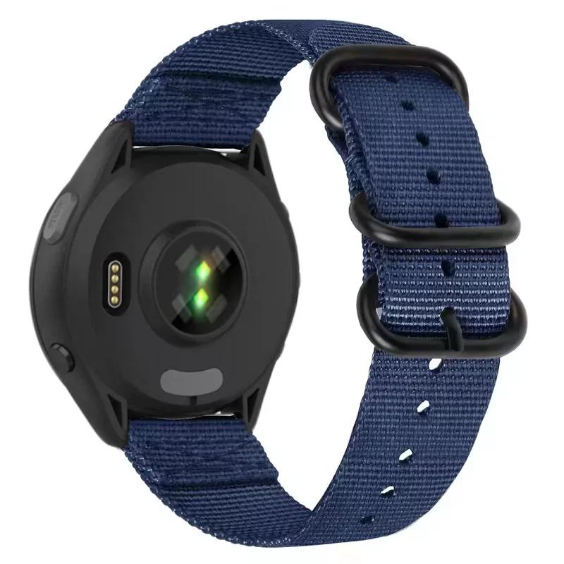 22mm Three-ring Nylon Loop Strap For Amazfit T-Rex3 Pro 48mm Buckle Bracelet Wristband For Amazfit Helio/Bip 6-5/Balance 2/GTR 4