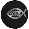 Jesus Ichthys Fish Christian Tire Cover Spare Wheel Protector Universal Fit
