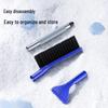 Two-in-One Car Snow Shovel & Ice Scraper with Long Handle for Winter