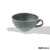 Marui Seito Shigaraki Ware Hechimon Soup Cup, 380ml Capacity, Black Celadon, Blue, MR-3-4409