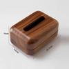 1Pc Durable Wooden Tissue Box Cover Large Capacity Elegant Tissue Storage Box Simple Napkin Dispenser Fo Homestay