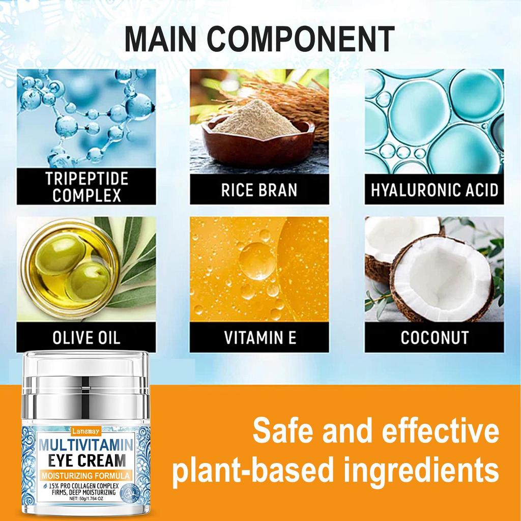 Hyaluronic Acid Firming Serum-Deeply Moisturizing The Eye Area Skin-Promote Blood Circulation, Redue Dark Circles, 50g