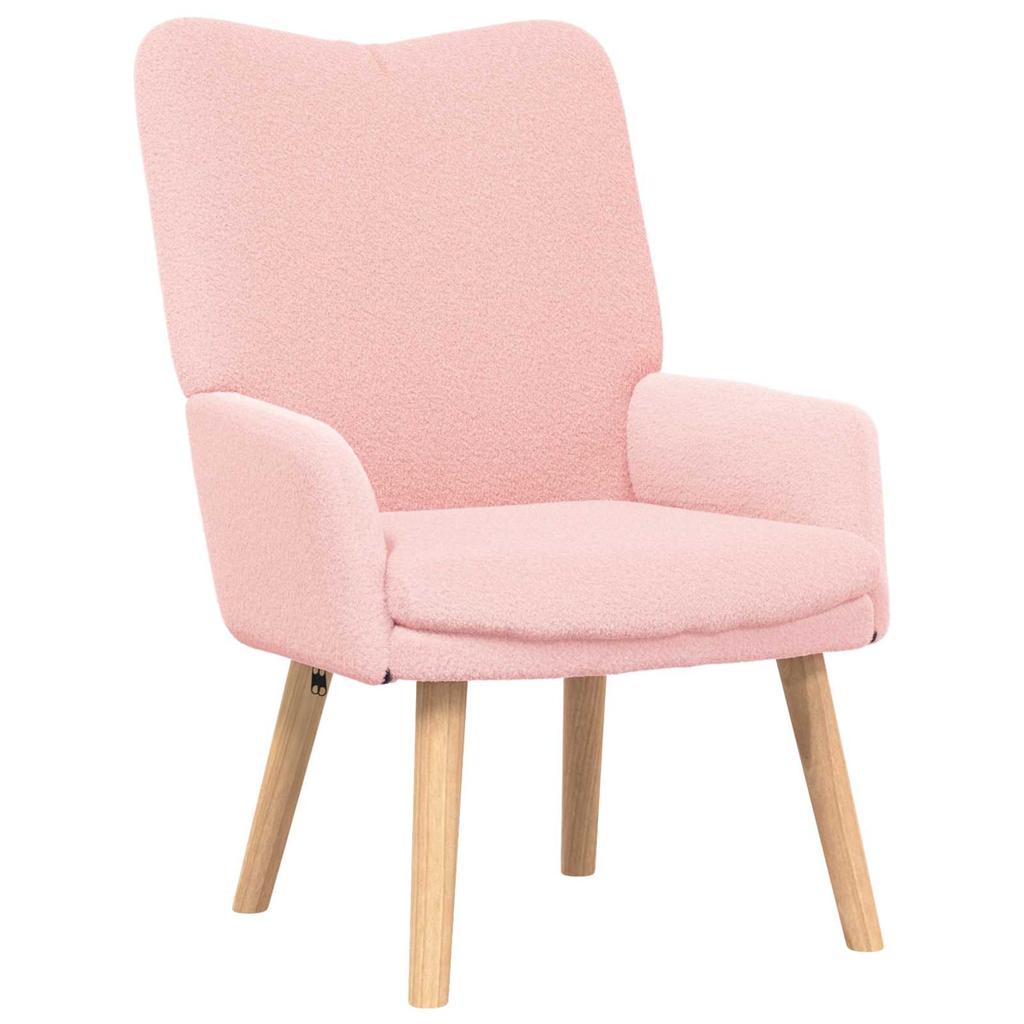 Armchair Pink 63 x 67 x 94 cm Fabric and Plywood