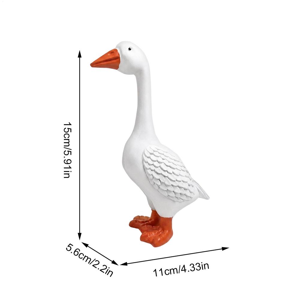 Porch Goose Statue 1PC Resin statue Goose Decor for Porch Outdoor Garden Yard Lawn Patio Entryway Farmhouse Home Decor
