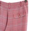 Unused Emporio Armani Check Pattern Slacks Pants 36 Reddish Women Used