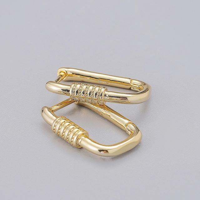 

ANENJERY геометрические овальные серьги-кольца женские золотые французские серьги золотистый