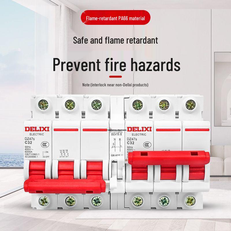 Delixi Manual Dual Power Transfer Switch, 220V Bidirectional Circuit Breaker Controller