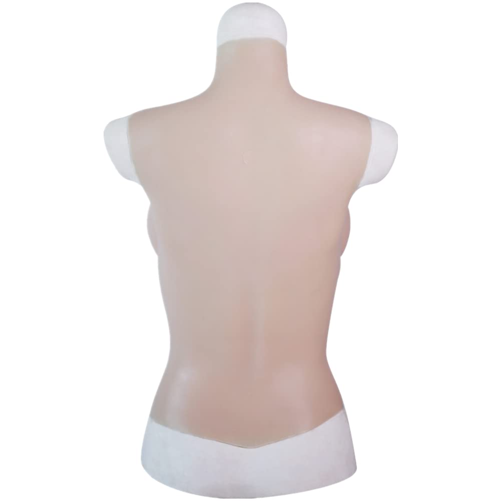 Shaking Silicone Bust for D Skin Color High-grade Silicon-filled Half-body Crossdressing, Cosplay, Disguise, Cup,