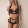 Ženy Sexy Body Postroj Pás Bdsm Bondage Spodní prádlo Podvazkový pás Kožené Spodní prádlo Gothic Fetish Clothing Festival Rave outfit