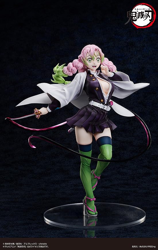 Demon Kimetsu no Yaiba Mitsuri Kanroji scară plastic pictat figurin finisat Slayer 1/4