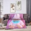 Cute Monchhichis Blankets Coral Fleece Plush Summer  Breathable Super Soft Throw Blanket for Sofa Outdoor Quilt