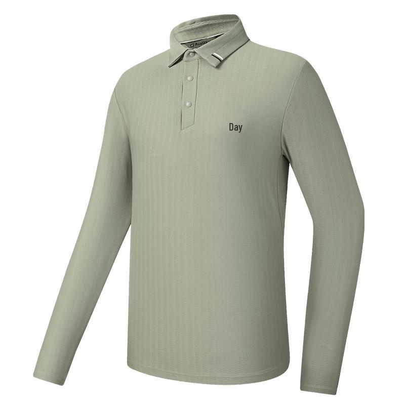 FILA Men s Long-Sleeve Knitted Golf Polo Shirt M