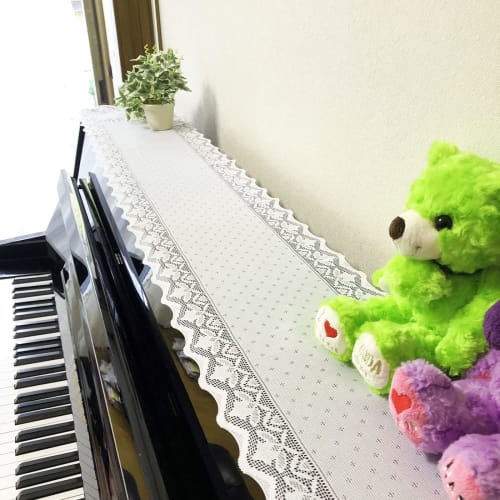 Piano Cover, Upright, Top Cover, Key Cover, for Digital Pianos, Water-Repellent, Stain-Resistant, Dust-Resistant, Lace, Elegant, Nordic, Stylish, Simp
