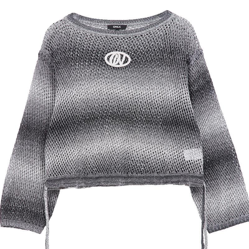 

ONLY Women s 2025 Autumn Gradient Drop Shoulder Loose Knit Sweater M