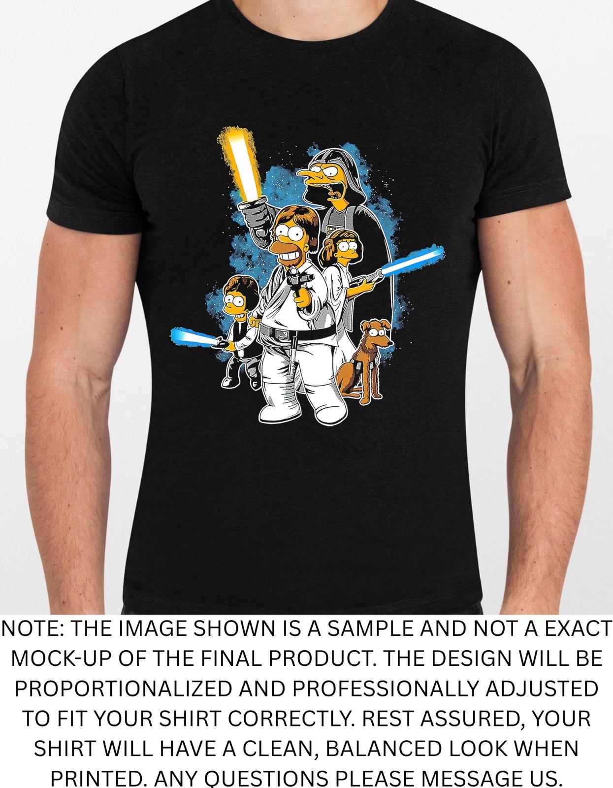 Men s and Women s T-shirts Simpson Starwars Graphic M