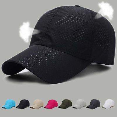 Neue Sommer Herren Damen Snapback Schnelltrocknendes Mesh Baseballkappe Sonnenhut Bone Atmungsaktive Hüte Verstellbarer Outdoor-Hut