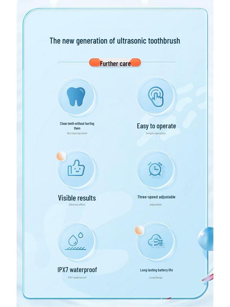 Portable Ultrasonic Electric Tooth Cleaner - Tartar & Plaque Remover, Teeth Whitening Device