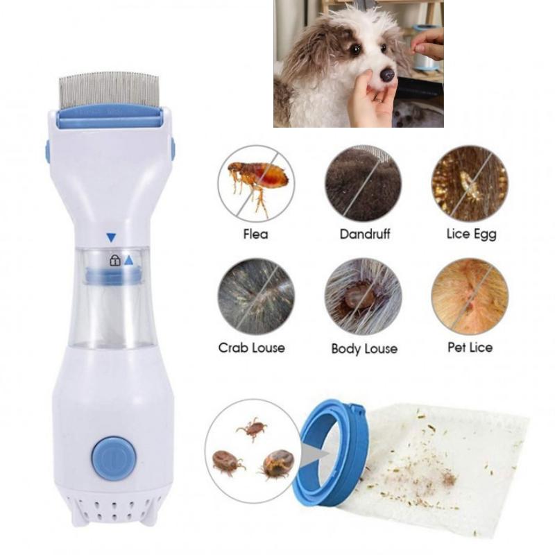 Electric Pet Comb Lice Remover Hair Cleaner Removing Flea Lice Egg Hair Floating