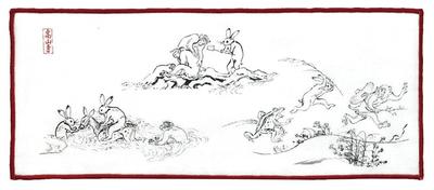 Yamamoto Jin Shoten Fukufukufu Handkerchief for Glasses and Smartphones Monkey Chaser -