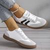 New Sports Shoes for Women Fashionable Mixed Color Lace Up Sports Shoes Comfortable and Non Slip Flat Shoes