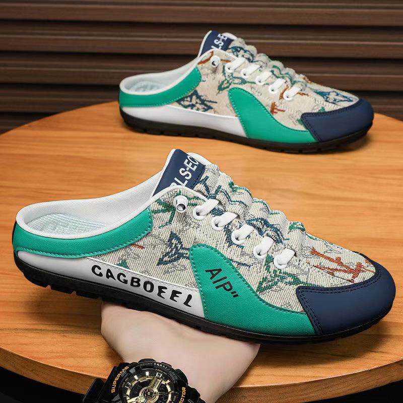 Baotou, Halbschuhe, Herrenschuhe, Stoffoberfläche, Atmungsaktiv, Ohne Absatz, Outdoor, Freizeitschuhe